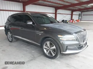 2023 Genesis GV80 with VIN KMUHBDSB6PU107377, listed as a IAAI auction lot 41623429 with 34,476 mi miles. Bid and sale history available at carsss.com. Image 1.