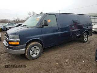2016 Chevrolet Express Cargo Van with VIN 1GCZGHFG8G1208024, listed as a Copart auction lot 86524744 with 104,085 mi miles and Salvage Title. Bid and sale history available at carsss.com. Image 1.