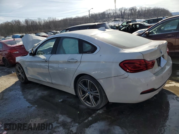 2018 BMW 4 Series 430i with VIN WBA4J1C59JBA30115, listed as a Copart auction lot 41644655 with Not Provided miles and Salvage Title. Bid and sale history available at DreamBid. Image 2.