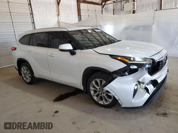 2022 Toyota Highlander Limited z VIN 5TDDZRBH9NS215783, wystawiony jako Copart lot #53630715 z przebiegiem 38 459 mil mil oraz Szkoda całkowita • Salvage title. Historia ofert i sprzedaży dostępna na DreamBid. Obrazek 4.