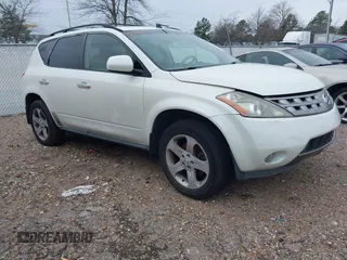2004 Nissan Murano SL with VIN JN8AZ08T04W225874, listed as a IAAI auction lot 41585756 with 214,853 mi miles and . Bid and sale history available at DreamBid. Image 1.
