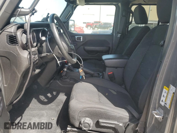 2020 Jeep Wrangler Unlimited Willys with VIN 1C4HJXDN3LW117023, listed as a Copart auction lot 43269955 with 44,182 mi miles and Salvage title. Bid and sale history available at DreamBid. Image 7.