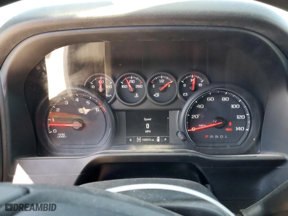 2019 Chevrolet Silverado 1500 Work Truck with VIN 1GCRYAEF5KZ224575, listed as a Copart auction lot 50162175 with 140,914 mi miles and Clean Title. Bid and sale history available at carsss.com. Image 9.