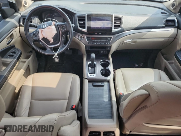 2018 Honda Pilot EX-L with VIN 5FNYF6H62JB043318, listed as a Copart auction lot 57853335 with 57,354 mi miles and Salvage title. Bid and sale history available at DreamBid. Image 8.