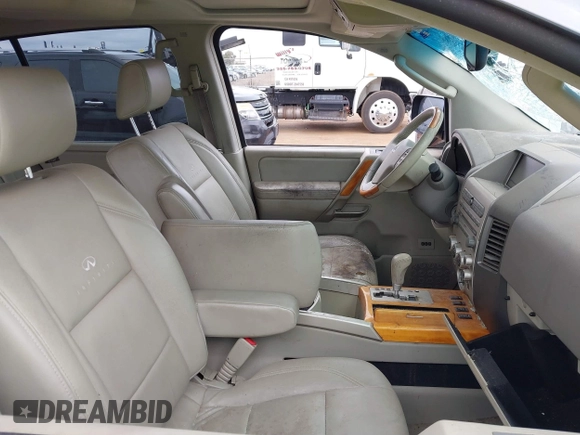 2005 Infiniti QX56 with VIN 5N3AA08C35N802409, listed as a IAAI auction lot 41857267 with 1 mi miles. Bid and sale history available at carsss.com. Image 5.