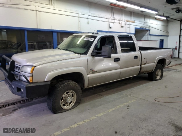 2005 Chevrolet Silverado 3500 SRW LT with VIN 1GCHK33285F869381, listed as a Copart auction lot 86588264 with NaN miles and Salvage Title. Bid and sale history available at carsss.com. Image 1.