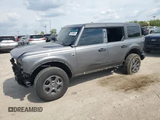 2023 Ford Bronco с VIN 1FMEE5BP3PLC01720, выставлен на аукционе Copart как лот 56186505 с пробегом 14 229 миль миль и Списание • Salvage title. История ставок и продаж доступна на DreamBid. Изображение 1.
