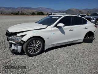 2020 Infiniti Q50 Luxe with VIN JN1EV7AP5LM206958, listed as a Copart auction lot 47239285 with 23,283 mi miles and Salvage title. Bid and sale history available at DreamBid. Image 1.