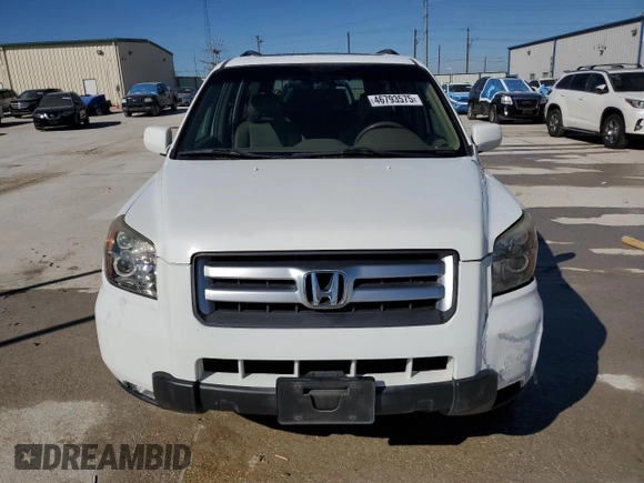 2007 Honda Pilot EX-L with VIN 5FNYF28777B022958, listed as a Copart auction lot 46793575 with 96,016 mi miles and Salvage Title. Bid and sale history available at DreamBid. Image 5.