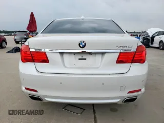 2011 BMW 7 Series 750Li with VIN WBAKB8C58BCY65645, listed as a Copart auction lot 57612775 with 69,670 mi miles and Salvage title. Bid and sale history available at DreamBid. Image 6.
