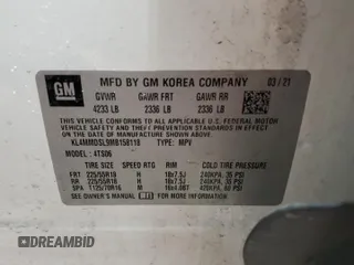 2021 Buick Encore GX Select с VIN KL4MMDSL9MB158118, выставлен на аукционе Copart как лот 53241765 с пробегом 122 172 миль миль и Чистый • Clean title. История ставок и продаж доступна на DreamBid. Изображение 13.
