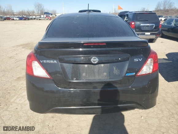 2015 Nissan Versa SV with VIN 3N1CN7AP8FL921710, listed as a Copart auction lot 47211155 with 175,697 mi miles and Salvage Title. Bid and sale history available at carsss.com. Image 6.