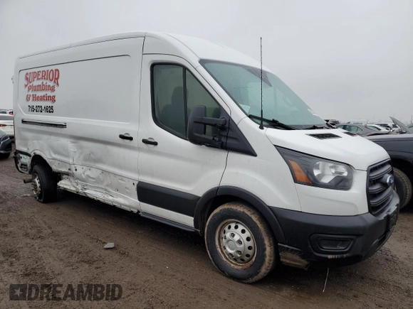 2020 Ford Transit Cargo with VIN 1FTBR2C85LKA39378, listed as a Copart auction lot 86357854 with 54,809 mi miles and Salvage Title. Bid and sale history available at carsss.com. Image 4.