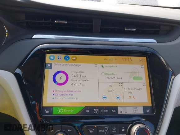 2020 Chevrolet Bolt EV Premier with VIN 1G1FZ6S0XL4110026, listed as a IAAI auction lot 41530496 with 20,477 mi miles. Bid and sale history available at carsss.com. Image 19.