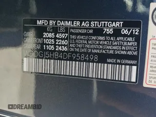 2013 Mercedes-Benz C 350 with VIN WDDGJ5HB4DF958498, listed as a Copart auction lot 68553554 with 73,611 mi miles and Salvage Title. Bid and sale history available at carsss.com. Image 12.