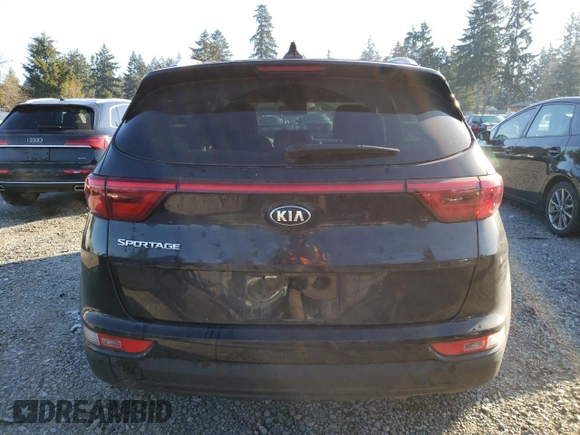 2017 Kia Sportage LX with VIN KNDPMCAC7H7108194, listed as a Copart auction lot 42813135 with 128,197 mi miles and Clean Title. Bid and sale history available at carsss.com. Image 6.