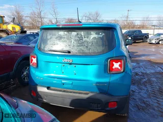 2019 Jeep Renegade Sport with VIN ZACNJBAB7KPK34175, listed as a IAAI auction lot 41632630 with 111,185 mi miles. Bid and sale history available at carsss.com. Image 16.