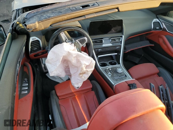 2023 BMW 8 Series 840i with VIN WBADZ4C05PCM43258, listed as a Copart auction lot 76588524 with Not provided miles and Salvage title. Bid and sale history available at DreamBid. Image 8.