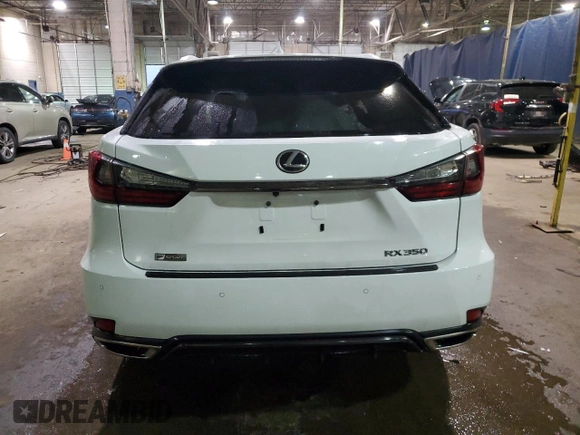 2022 Lexus RX 350 F Sport with VIN 2T2SZMDA6NC332624, listed as a Copart auction lot 42242135 with 28,817 mi miles and Clean title. Bid and sale history available at DreamBid. Image 6.