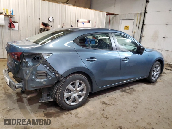 2015 Mazda 3 i SV with VIN JM1BM1T7XF1273445, listed as a Copart auction lot 50573685 with 81,701 mi miles and Salvage Title. Bid and sale history available at carsss.com. Image 3.