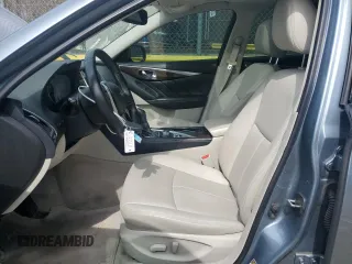 2019 Infiniti Q50 Luxe with VIN JN1EV7AR9KM553774, listed as a Copart auction lot 51593855 with 62,446 mi miles and Salvage title. Bid and sale history available at DreamBid. Image 7.