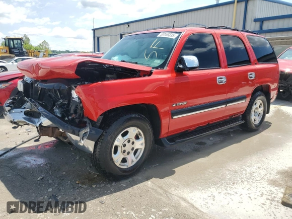 2002 Chevrolet Tahoe LS with VIN 1GNEK13Z52R156962, listed as a Copart auction lot 58169335 with 162,916 mi miles and Salvage title. Bid and sale history available at DreamBid. Image 1.