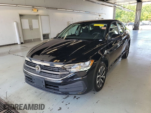 2024 Volkswagen Jetta S with VIN 3VW5M7BUXRM051063, listed as a IAAI auction lot 42850667 with 28,457 mi miles and . Bid and sale history available at DreamBid. Image 15.