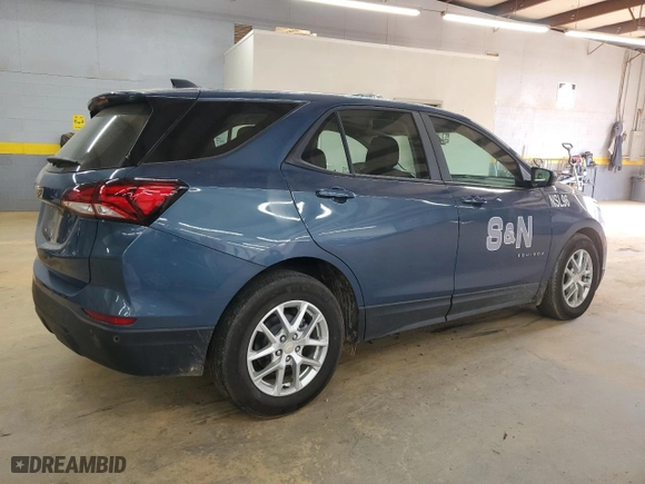 2024 Chevrolet Equinox LS with VIN 3GNAXHEGXRL292560, listed as a Copart auction lot 49585775 with 19,119 mi miles and Salvage Title. Bid and sale history available at carsss.com. Image 3.