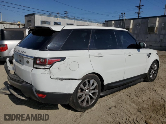 2015 Land Rover Range Rover Sport HSE with VIN SALWR2VF7FA524587, listed as a Copart auction lot 57530595 with 99,239 mi miles and Salvage title. Bid and sale history available at DreamBid. Image 3.