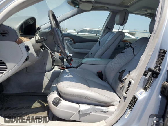 2000 Mercedes-Benz S 320/430/500 with VIN WDBNG75J4YA041795, listed as a Copart auction lot 62033745 with Not provided miles and Salvage title. Bid and sale history available at DreamBid. Image 7.