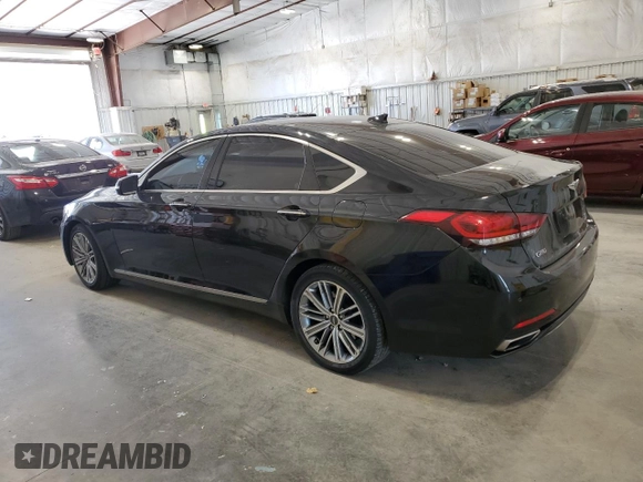 2018 Genesis G80 3.8L with VIN KMHGN4JE7JU232778, listed as a Copart auction lot 77440294 with 71,623 mi miles and Non repairable. Bid and sale history available at DreamBid. Image 2.