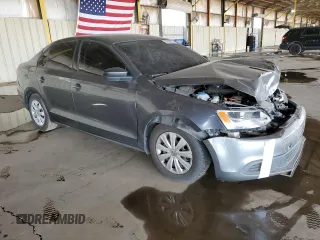2011 Volkswagen Jetta Sedan S with VIN 3VW1K7AJ4BM028962, listed as a Copart auction lot 53558585 with 165,530 mi miles and Salvage Title. Bid and sale history available at carsss.com. Image 4.