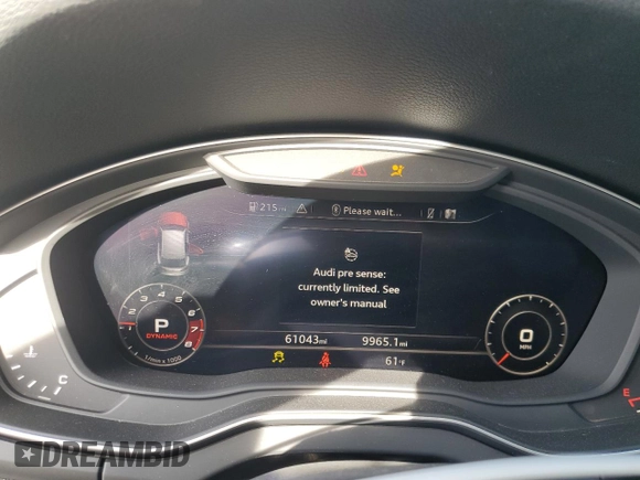 2018 Audi SQ5 Premium Plus with VIN WA1A4AFYXJ2214358, listed as a Copart auction lot 87127454 with 61,043 mi miles and Salvage Title. Bid and sale history available at DreamBid. Image 9.