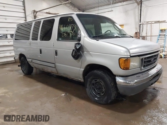 2006 Ford Econoline Passenger XL with VIN 1FMRE11L66HA02929, listed as a IAAI auction lot 41660473 with 152,607 mi miles and . Bid and sale history available at DreamBid. Image 1.