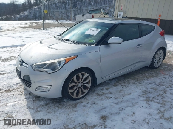 2012 Hyundai Veloster w/Gray Int with VIN KMHTC6AD3CU029042, listed as a IAAI auction lot 41416442 with 109,968 mi miles and . Bid and sale history available at DreamBid. Image 2.