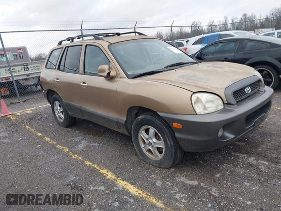 2004 Hyundai Santa Fe GLS with VIN KM8SC13E74U685895, listed as a IAAI auction lot 41813226 with 195,217 mi miles. Bid and sale history available at carsss.com. Image 1.
