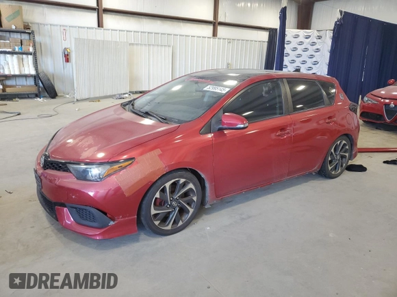 2016 Scion iM with VIN JTNKARJE2GJ503355, listed as a Copart auction lot 52995145 with 108,600 mi miles and Salvage Title. Bid and sale history available at carsss.com. Image 1.