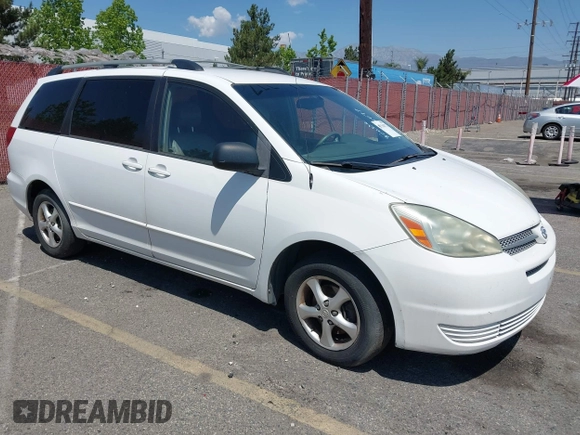 2005 Toyota Sienna CE with VIN 5TDZA23C95S250234, listed as a IAAI auction lot 42154077 with 255,330 mi miles and . Bid and sale history available at DreamBid. Image 1.
