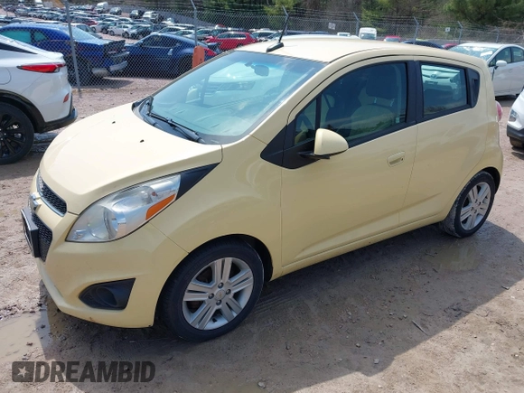 2013 Chevrolet Spark LT with VIN KL8CD6S99DC579079, listed as a IAAI auction lot 42090297 with 101,985 mi miles. Bid and sale history available at carsss.com. Image 2.