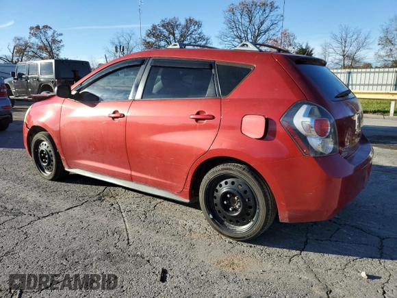 2009 Pontiac Vibe 1SB with VIN 5Y2SP67099Z435329, listed as a Copart auction lot 80291994 with 184,901 mi miles and Salvage title. Bid and sale history available at DreamBid. Image 2.
