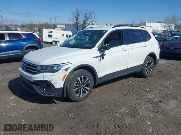 2024 Volkswagen Tiguan S with VIN 3VVFB7AX7RM063715, listed as a IAAI auction lot 41974650 with 23,374 mi miles and . Bid and sale history available at DreamBid. Image 18.