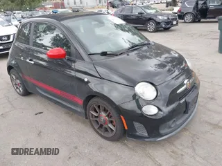 2013 FIAT 500 Abarth with VIN 3C3CFFJH5DT693468, listed as a IAAI auction lot 42050188 with 135,100 mi miles. Bid and sale history available at carsss.com. Image 1.