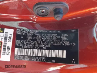 2011 Toyota Sienna LE AAS with VIN 5TDKK3DC2BS118124, listed as a IAAI auction lot 42121524 with 270,284 mi miles. Bid and sale history available at carsss.com. Image 9.
