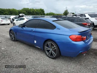 2017 BMW 4 Series 440i with VIN WBA4P1C51HK522059, listed as a Copart auction lot 60255554 with 76,289 mi miles and Salvage Title. Bid and sale history available at carsss.com. Image 2.