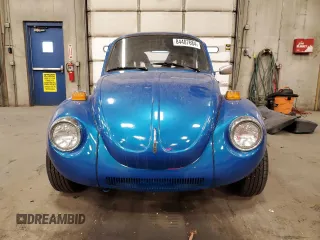 1974 Volkswagen Beetle with VIN 1342607792, listed as a Copart auction lot 84407684 with 26,610 mi miles and Salvage Title. Bid and sale history available at DreamBid. Image 5.