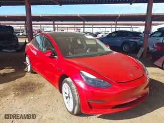 2023 Tesla Model 3 with VIN 5YJ3E1EA9PF546264, listed as a IAAI auction lot 41657055 with 5,634 mi miles. Bid and sale history available at carsss.com. Image 1.
