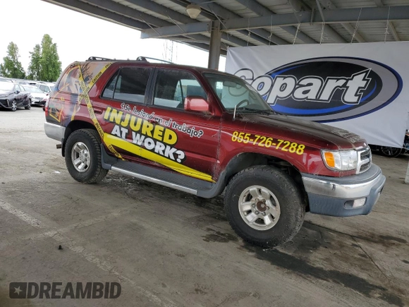2000 Toyota 4Runner SR5 с VIN JT3GN86R3Y0138412, выставлен на аукционе Copart как лот 54456685 с пробегом 163 248 миль миль и На запчасти • Non repairable. История ставок и продаж доступна на DreamBid. Изображение 4.
