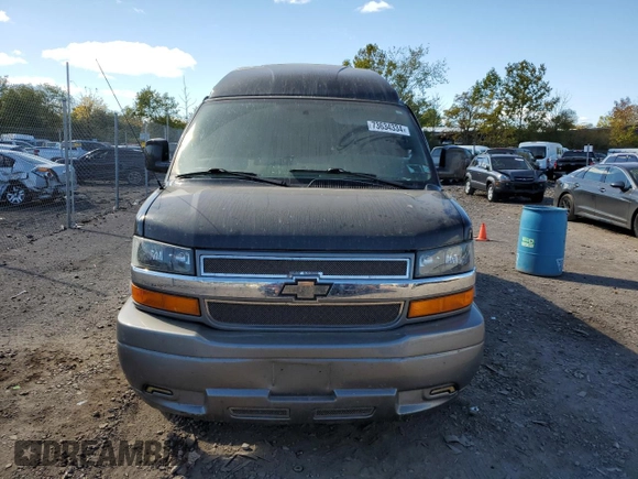 2017 Chevrolet Express Cargo with VIN 1GCWGAFG1H1107676, listed as a Copart auction lot 73634334 with 107,314 mi miles and Salvage title. Bid and sale history available at DreamBid. Image 5.