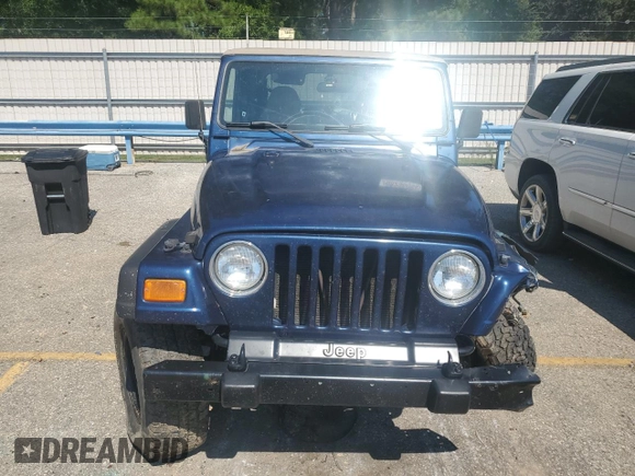 2002 Jeep Wrangler X with VIN 1J4FA39S32P735671, listed as a Copart auction lot 68236084 with 137,587 mi miles and Salvage Title. Bid and sale history available at carsss.com. Image 5.
