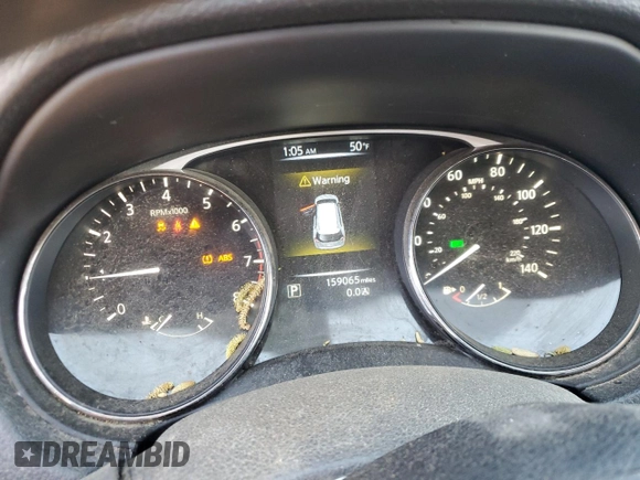 2016 Nissan Rogue SV with VIN KNMAT2MV4GP701543, listed as a Copart auction lot 52184365 with 159,065 mi miles and Salvage Title. Bid and sale history available at carsss.com. Image 9.